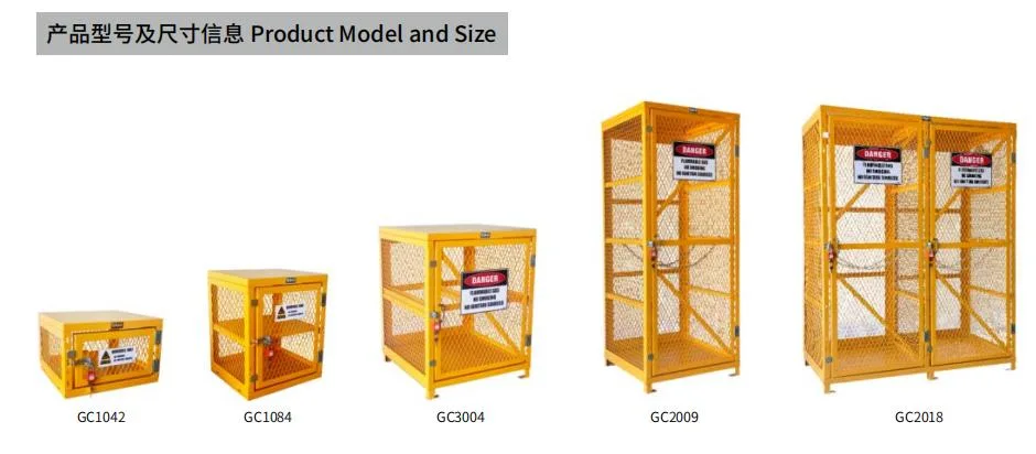 Sai-U Chemical Storage Gas Cylinder Storage Cage Store 42 Aerosal Cans Gc1042