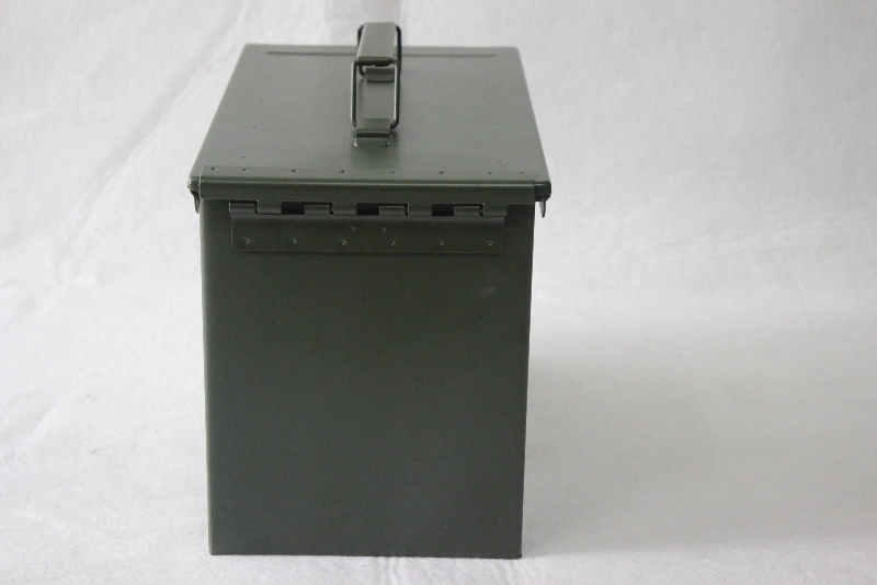 Military Army Ammo Box, Ammunition Can, Steel Construction Small Arms Box, Lockable Steel