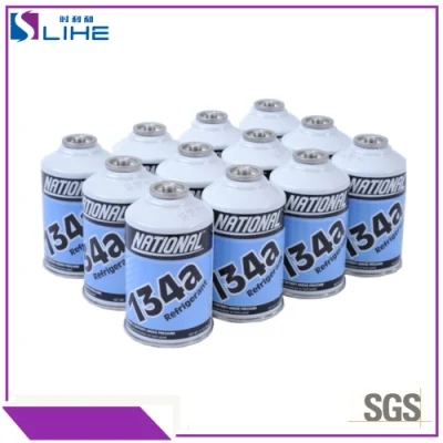 China Refrigerant Factory Supply Auto A/C Air Conditioning Gas Refrigerant R134A Small Can