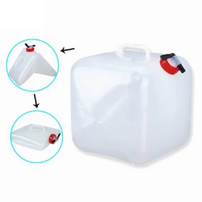 5L/10L/20 L LDPE/PE Transparent Food Level Camping Folding Plastic  Disaster Relief Water Jerry Can